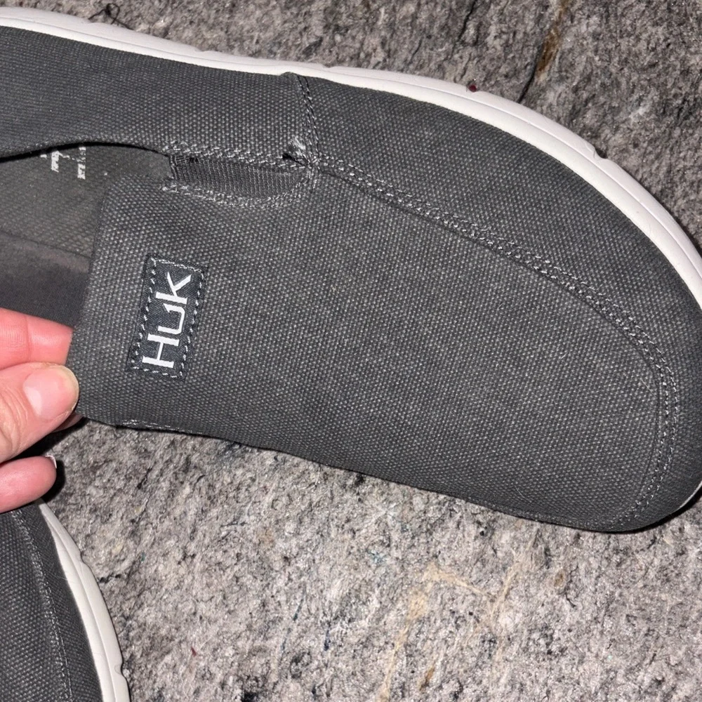 Huk Charcoal Slip-On Loafers - Picture 3 of 9